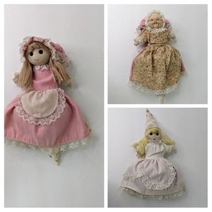 Vtg Fairy Tale Topsy Turvy Doll Three Characters